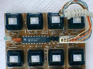 Picture of the keypad circuitry