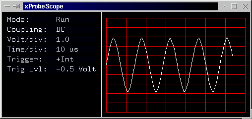 Screen shot of a Triangle waveform